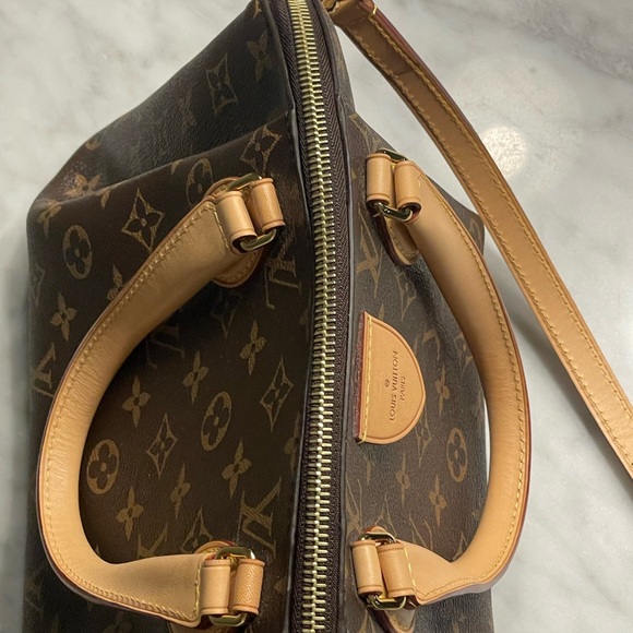 LOUIS VUITTON Rivoli PM Monogram Canvas Shoulder Bag Brown - Picture 7 of 11